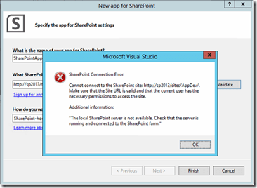 SharePoint2013_Local_SharePoint_not_available